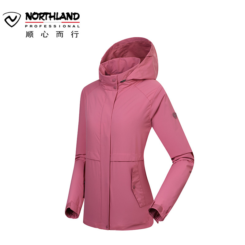 诺诗兰（NORTHLAND）运动户外女式休闲防风中长款外套GF082622