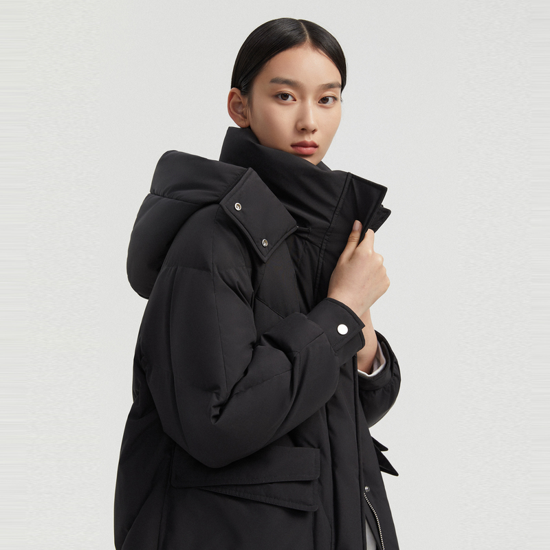 波司登女士莫兰迪色系羽绒服女休闲大廓型潮流韩版冬季厚外套正品