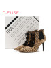迪芙斯D:FUSE牛皮尖头高跟系带交叉绑带浅口女鞋DF64117347