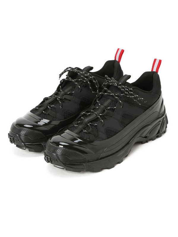 预售 博柏利BURBERRY Arthur 老爹鞋 字母印字标尼龙拼麂皮8020089 黑底 男士低帮鞋运动休闲鞋