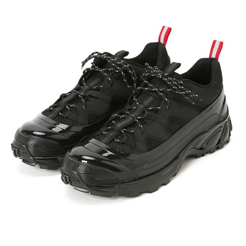 预售 博柏利BURBERRY Arthur 老爹鞋 字母印字标尼龙拼麂皮8020089 黑底 男士低帮鞋运动休闲鞋图片