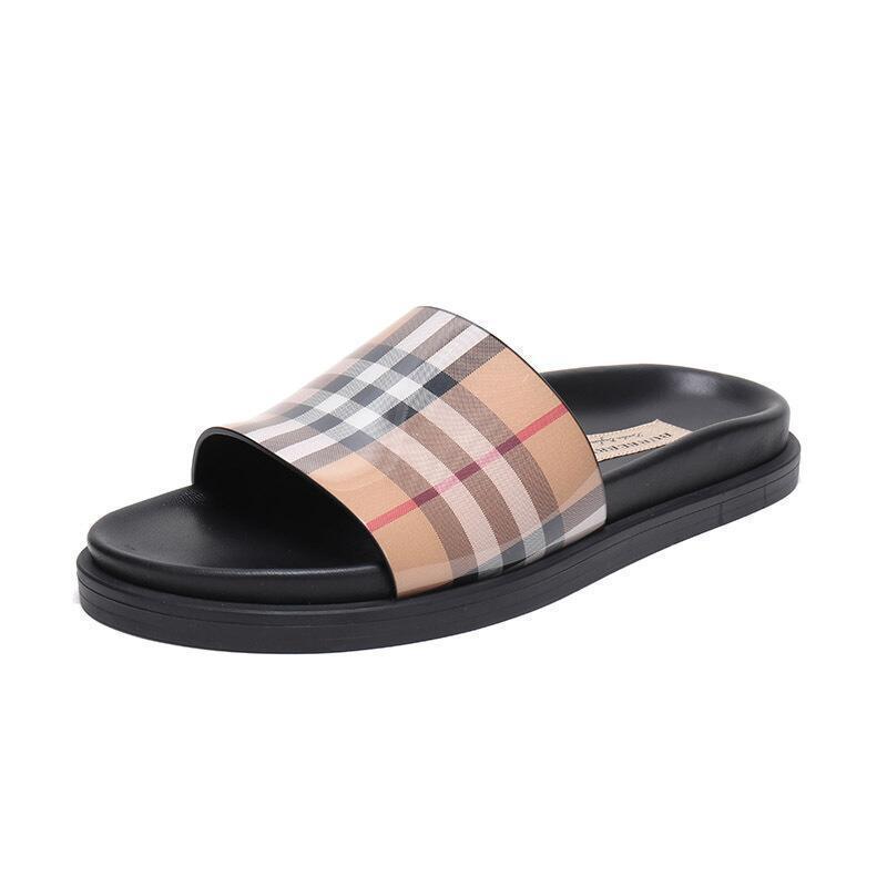 BURBERRY 博柏利 女款Vintage格纹PVC拖鞋 40724531