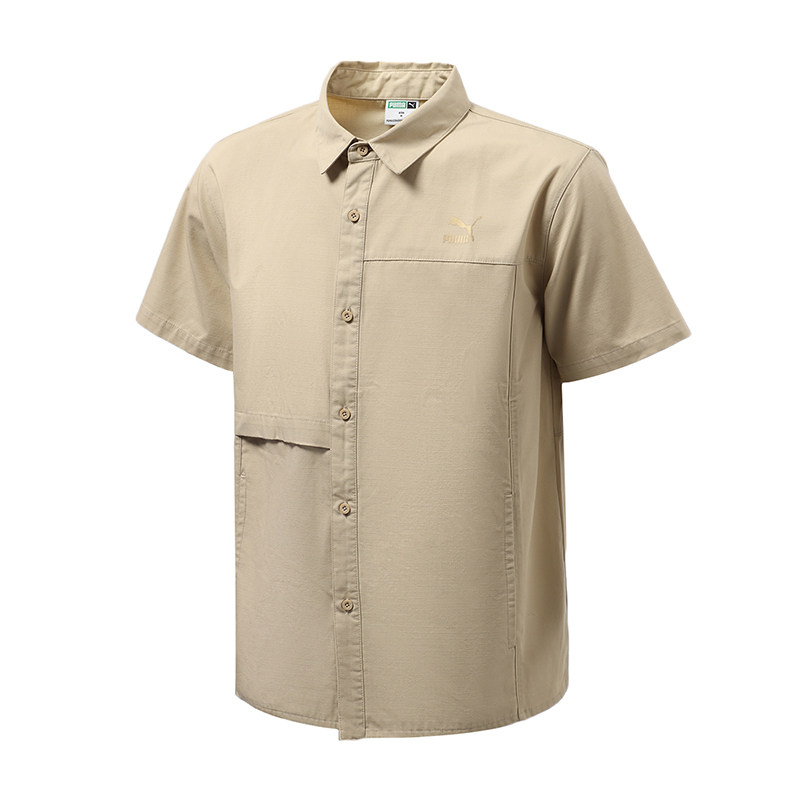 PUMA彪马男装运动服休闲短袖衬衫