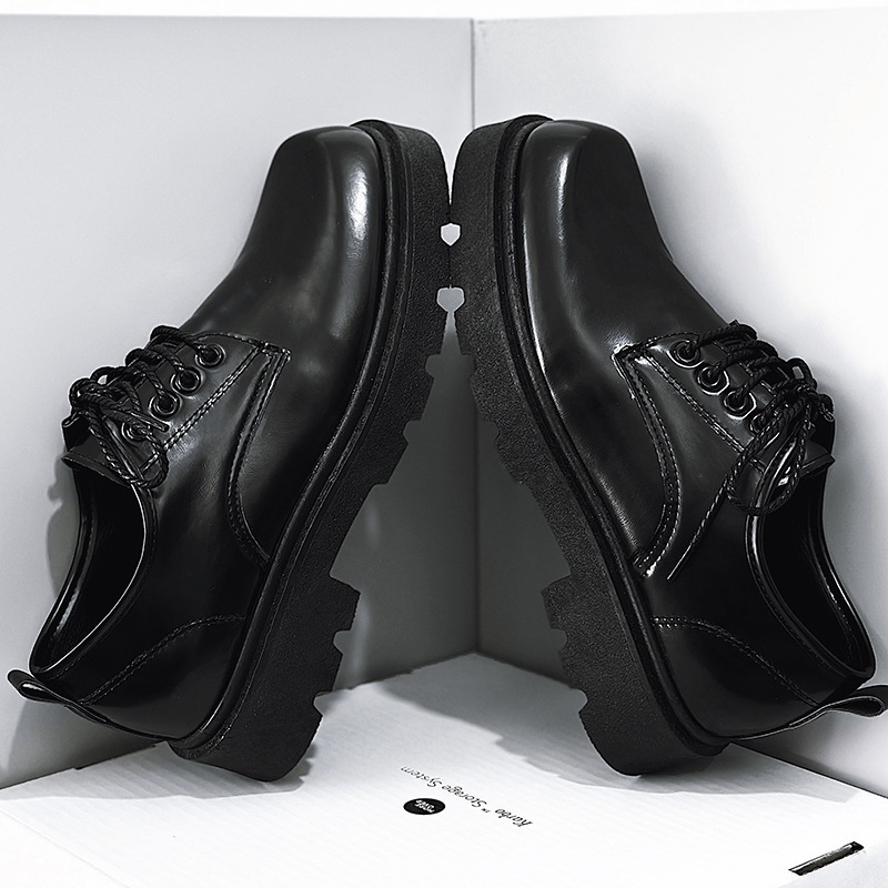 ceenbulled方头皮鞋男鞋春季新款港风低帮小皮鞋青春休闲鞋shoe