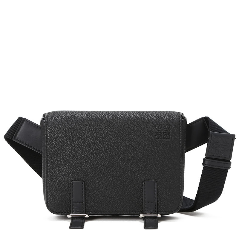 罗意威LOEWE Military 压纹LOGO标邮差包 317.12AB23 女士斜挎包单肩包