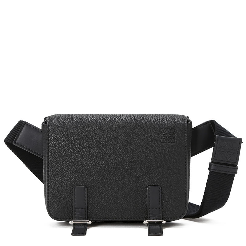 罗意威LOEWE Military 压纹LOGO标邮差包 317.12AB23 女士斜挎包单肩包