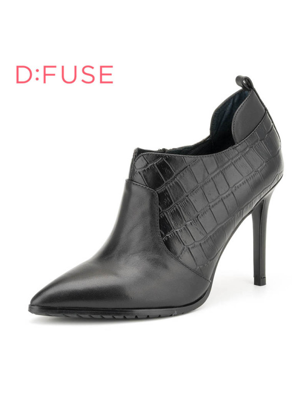 ST&SAT/星期六旗下春秋款侧拉链尖头高跟单鞋女鞋DF63112111