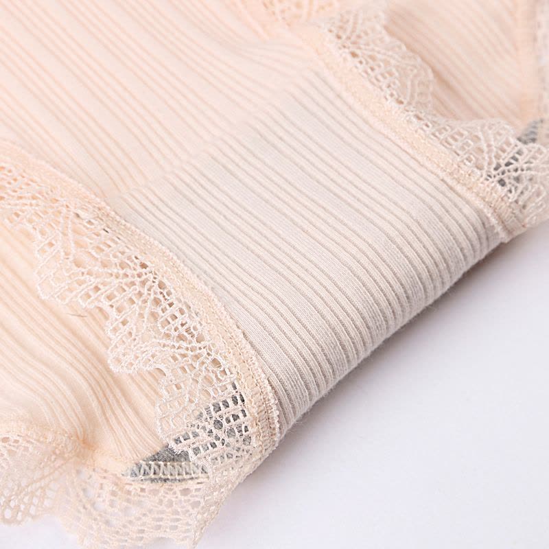 初愫3条装日系蕾丝纯棉女中腰内裤图片