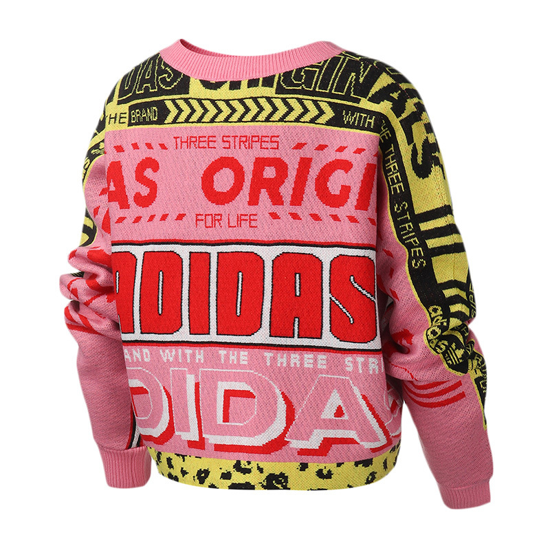 adidas阿迪达斯三叶草女装运动服休闲圆领卫衣ED7648