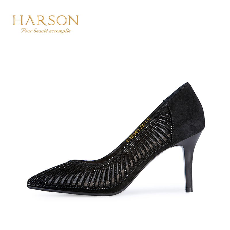 HARSON/哈森 春季镂空水钻女鞋HS88403
