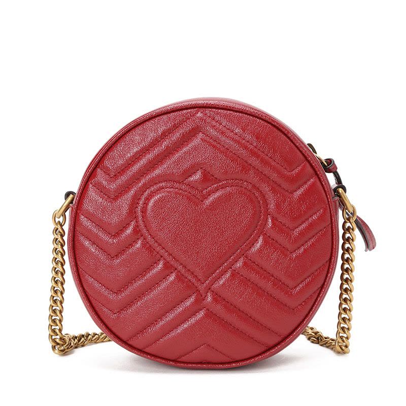 【预定】GUCCI GG Marmont 圆形单肩包 迷你 550154 18x18x6CM图片