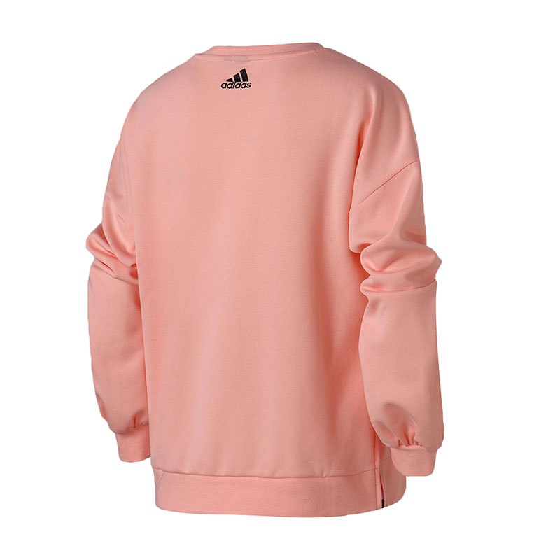 adidas女装卫衣圆领套头休闲运动服DZ2430 L DZ2430粉色
