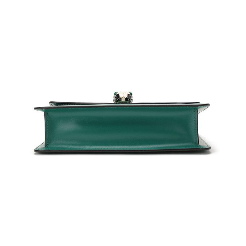 BVLGARI 宝格丽 女士 SERPENTI FOREVER系列牛皮蛇头扣单肩斜挎包 38065