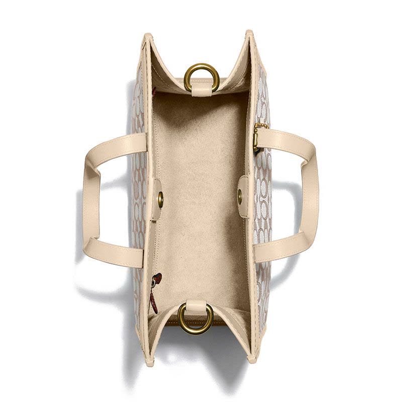 预售 蔻驰COACH FIELD TOTE包 LOGO印花 老花拼皮 C3282 女士单肩手提包图片