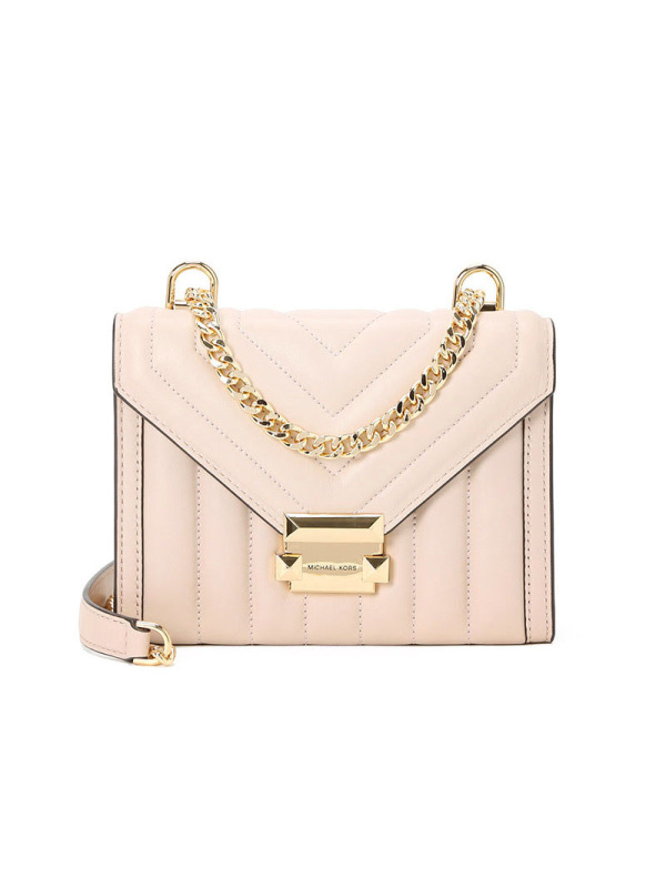 MICHAEL KORS MK Whitney锁扣口盖包 单肩斜挎包 30F8GXIL1T 金扣
