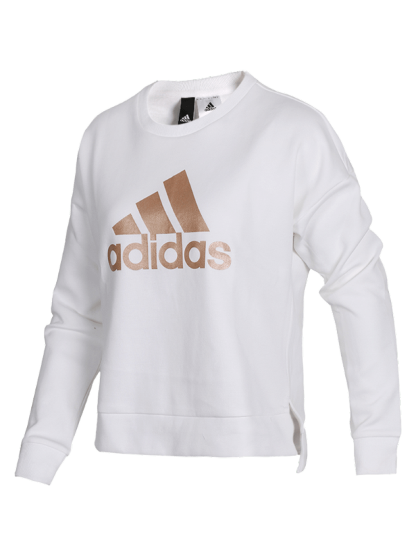 Adidas阿迪达斯女装卫衣冬季圆领休闲运动套头衫CZ2371