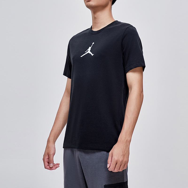 NIKE男装短袖T恤Jordan经典LOGO圆领套头针织运动服BQ6741
