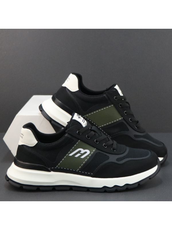 夏季男鞋新款透气网面运动鞋厚底轻便休闲冰丝布鞋百搭跑步鞋