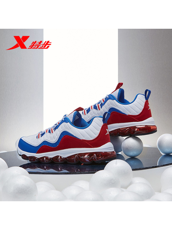 特步男鞋运动鞋夏季轻便透气休闲鞋气垫鞋airmega10减震跑步鞋