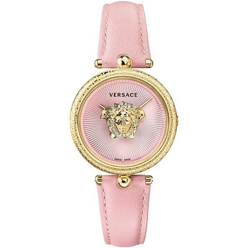 versace/范思哲美杜莎头像粉色皮带女士手表vecq00518