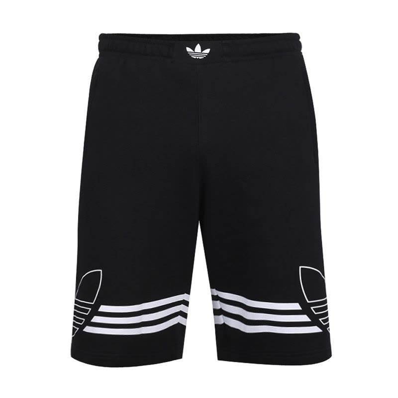 adidas阿迪三叶2019男子OUTLINE SHORT针织短裤DU8135图片