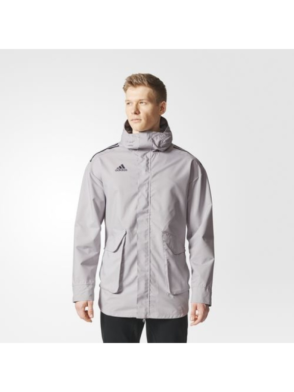Adidas阿迪达斯男子运动休闲防风衣梭织连帽夹克外套BQ6858