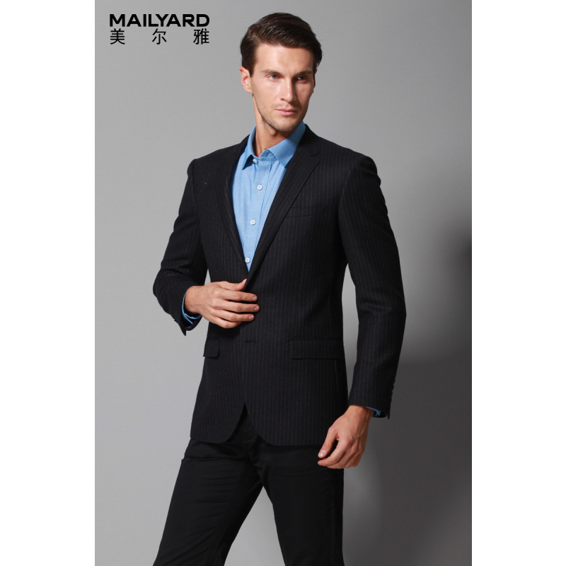 美尔雅(MAILYARD)男式西服 羊毛商务休闲男装小西服 男士西装单件 285
