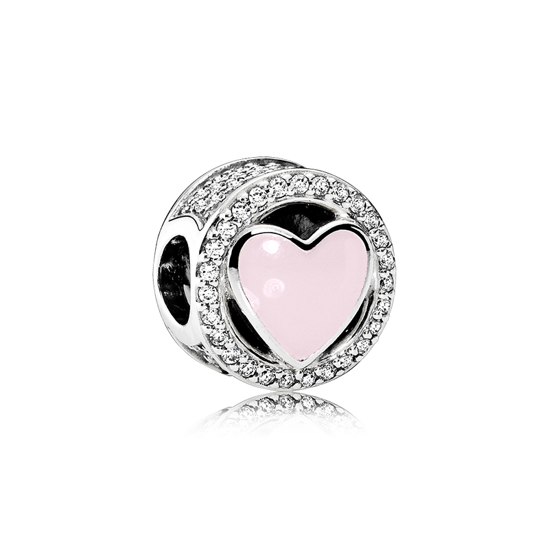 PANDORA潘多拉 粉色奇妙爱恋 925银 串饰-792034CZ-