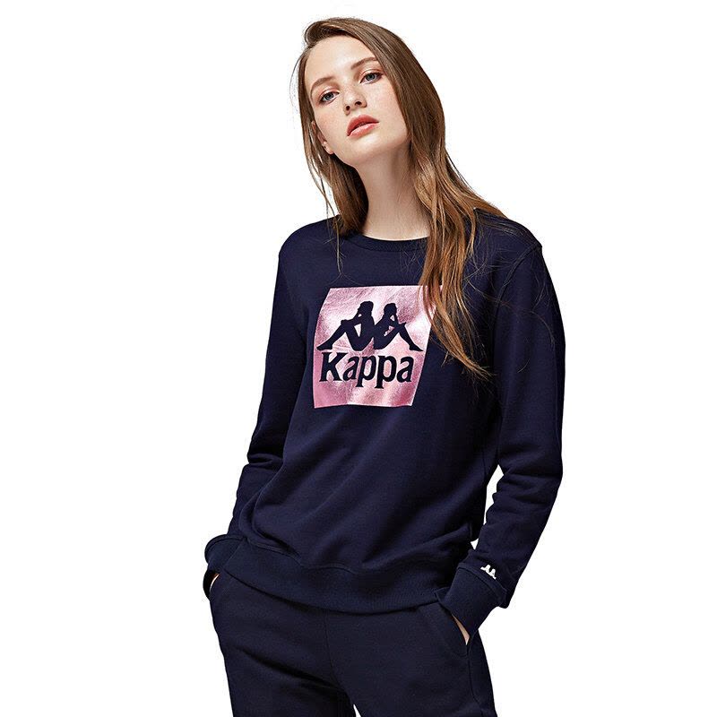 KAPPA/卡帕专柜女子运动服秋款圆领套头针织卫衣|K0862WT13图片