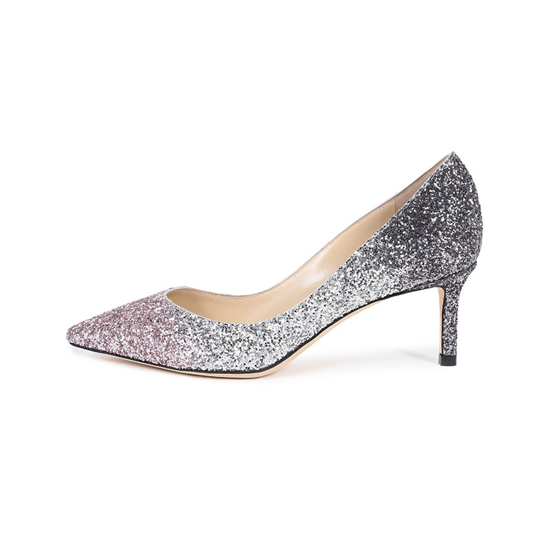 周仰杰 JIMMY CHOO 女士尖头高跟鞋ROMY 60 VNB 201 BALLET