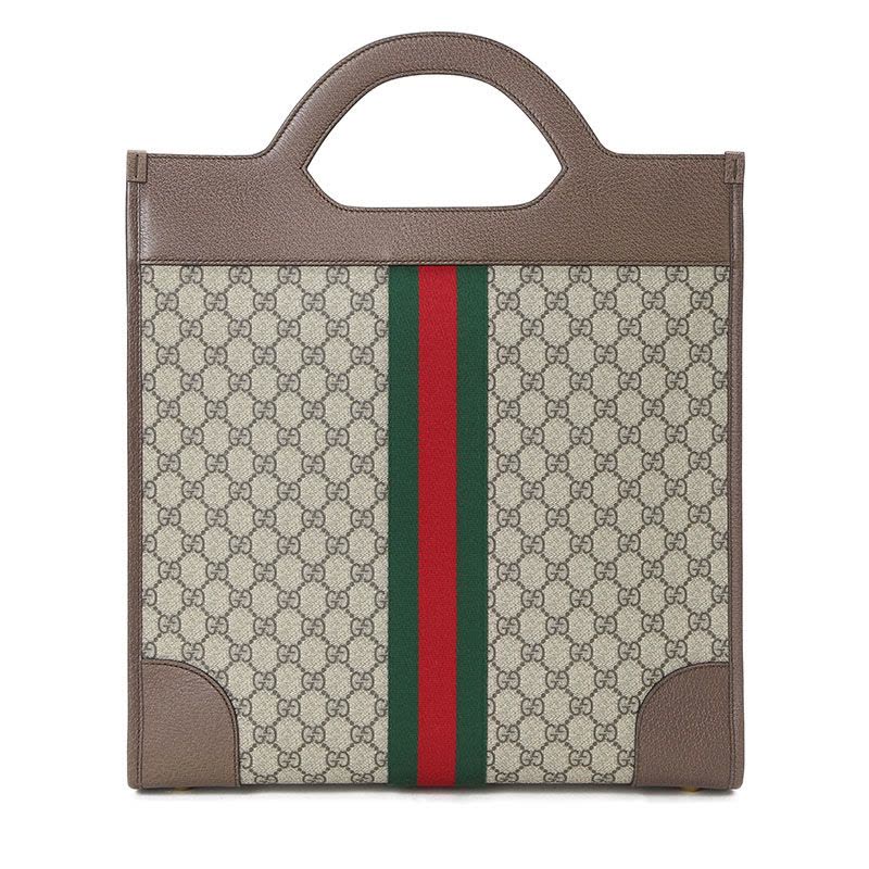 古驰GUCCI Ophidia TOTE中号 双G饰扣老花547941 男士女士手提包 金扣图片