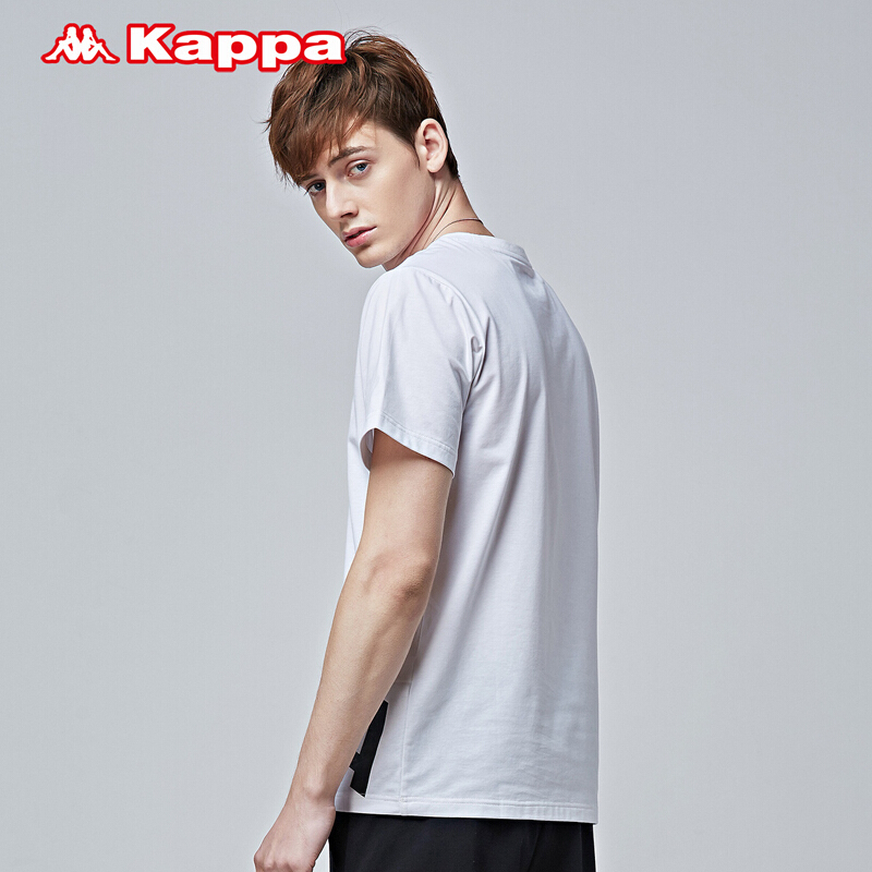 Kappa卡帕夏季男运动T恤潮流个性透气男休闲T恤K0815TD71D