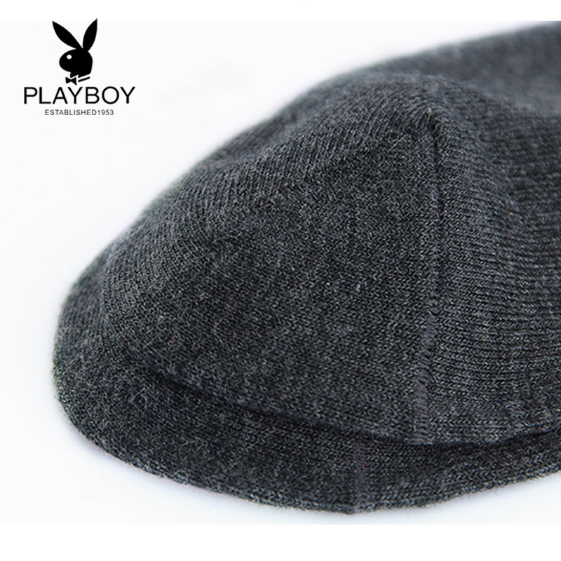 PLAYBOY花花公子男士船袜精梳棉四季浅口袜时尚商务休闲透气隐形袜6双礼盒装2980