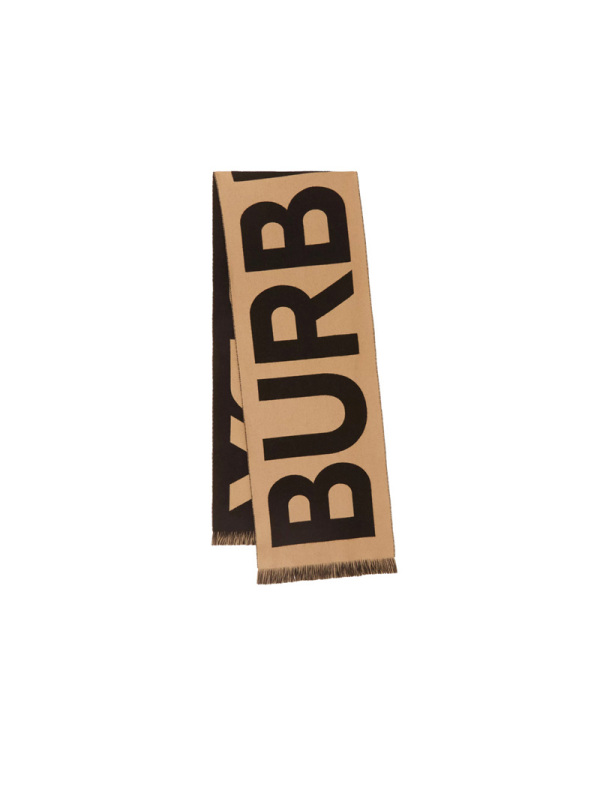 预订BURBERRY\博柏利 徽标提花有机羊毛围巾 33*188CM