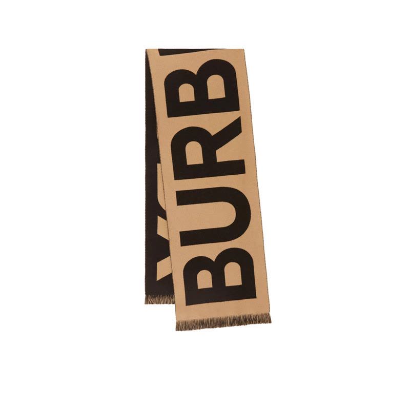 预订BURBERRY\博柏利 徽标提花有机羊毛围巾 33*188CM图片