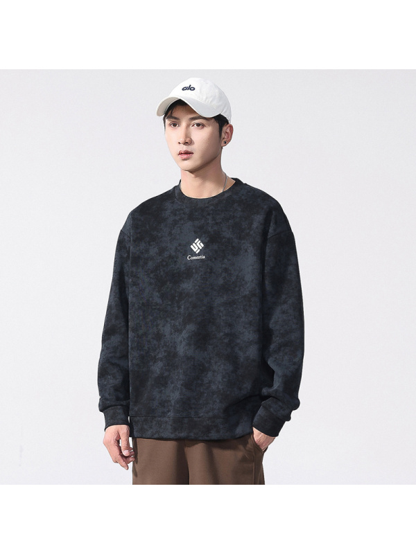 重磅卫衣男款春秋潮牌宽松套头上衣男新款圆领长袖春季打底衫