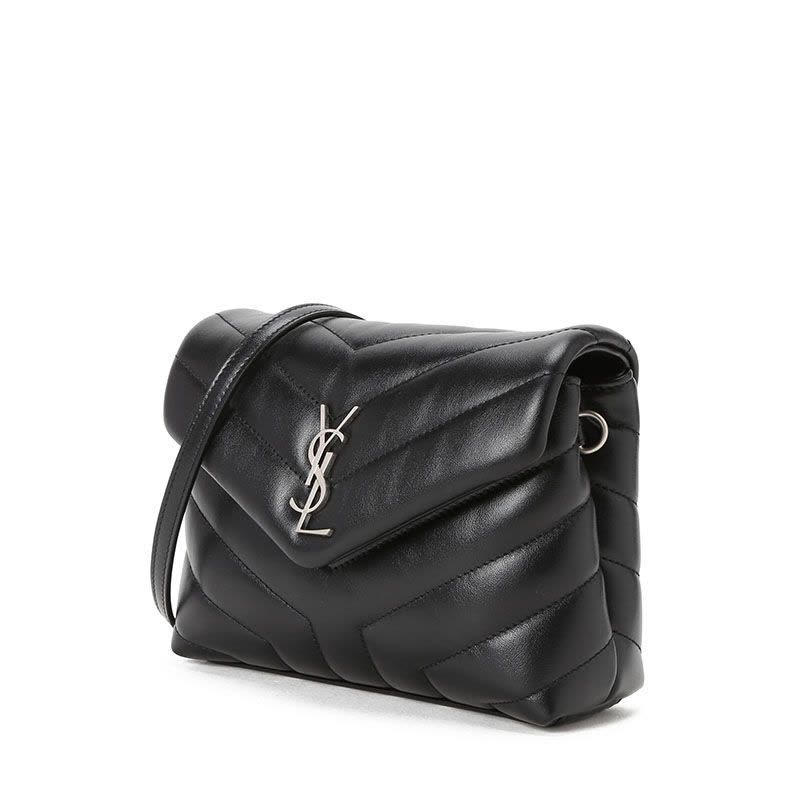 预售 圣罗兰YSL LOU LOU 胖信封小号 字母LOGO绗缝皮 女士单肩包 630951银扣图片