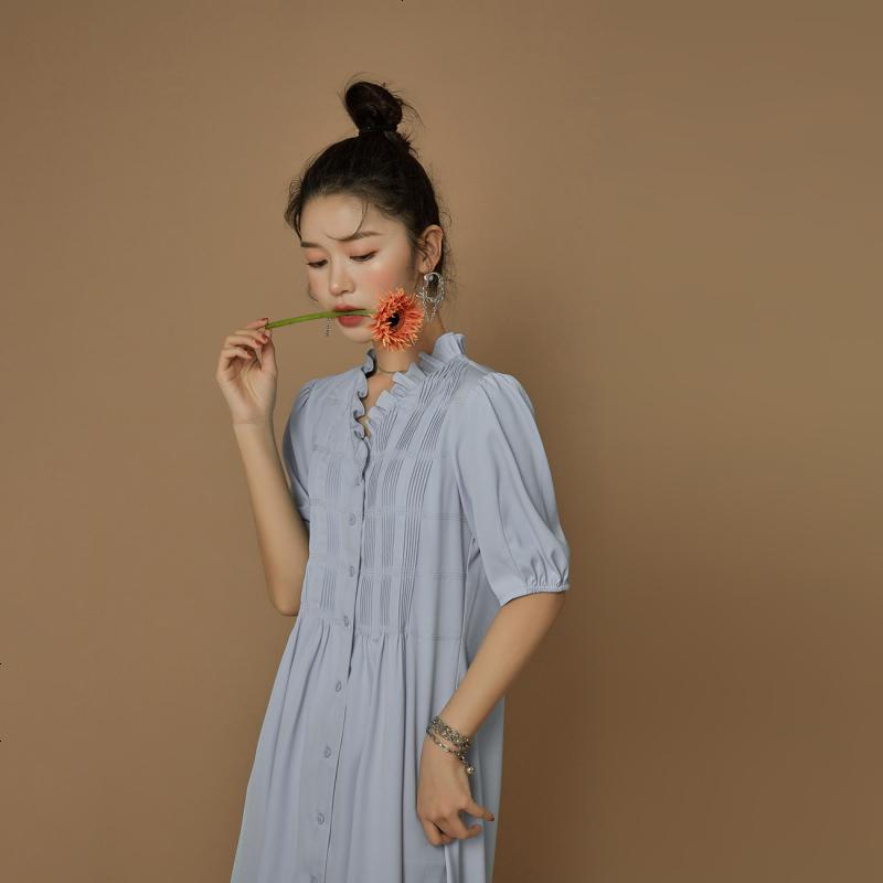 OtherMix法式花边连衣裙2021年新款娃娃裙韩版春季减龄洋气裙子女