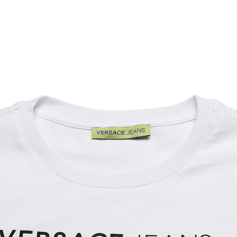 Versace JEANS 范思哲 女士铆钉图案棉质圆领短袖T恤 B2HTA7T9 36255