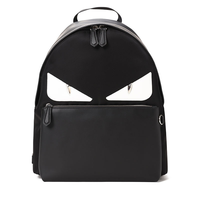 fendi白色怪兽眼睛双肩包7vz042视频