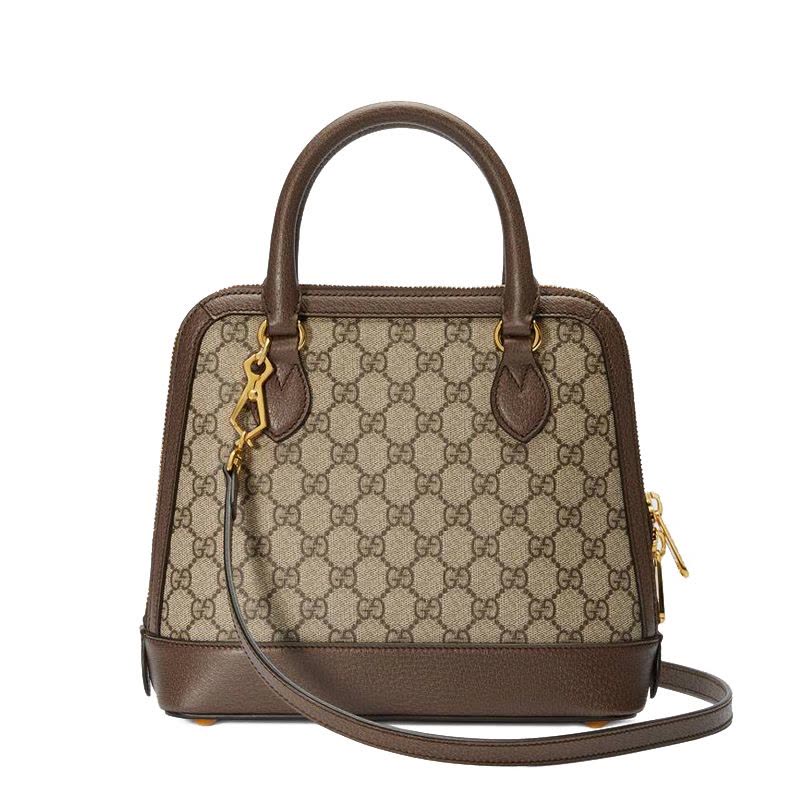 【预定】GUCCI 2020春夏新款 1955 马衔扣装饰单肩手提包621220 25*24*9CM图片