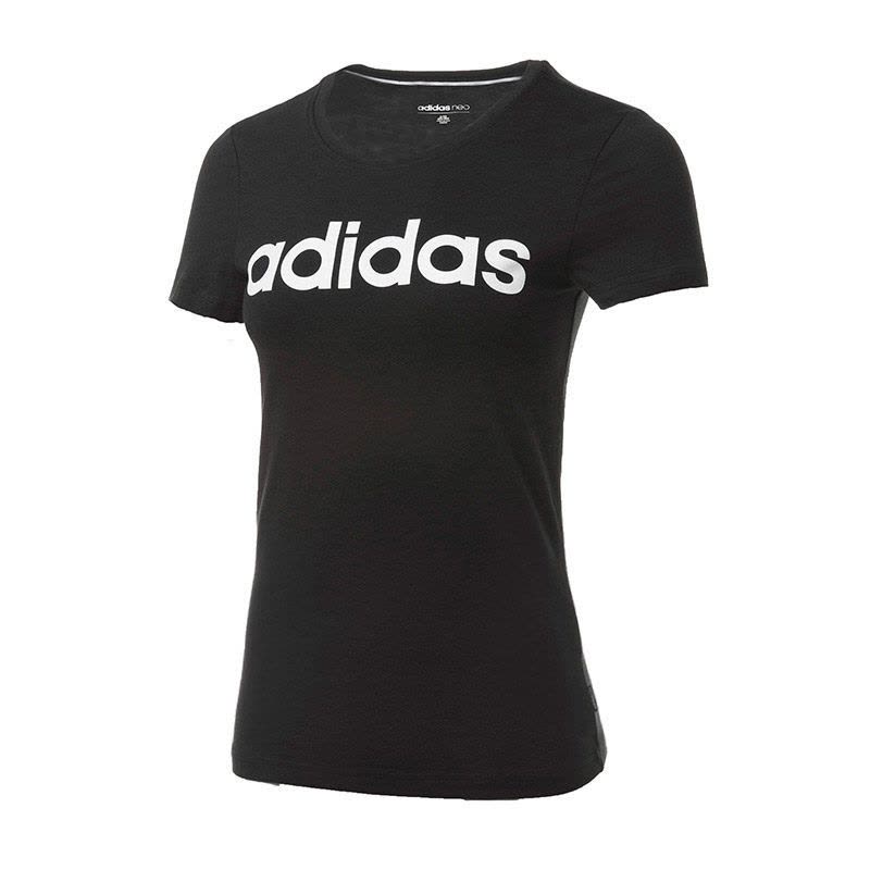 Adidas阿迪达斯女装 2019新款NEO运动休闲圆领短袖T恤 DM2064图片
