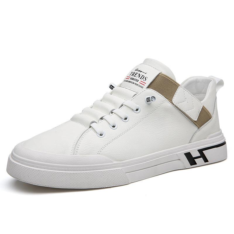 男式休闲皮鞋23新款时尚板鞋潮流男士运动单鞋男生日礼物