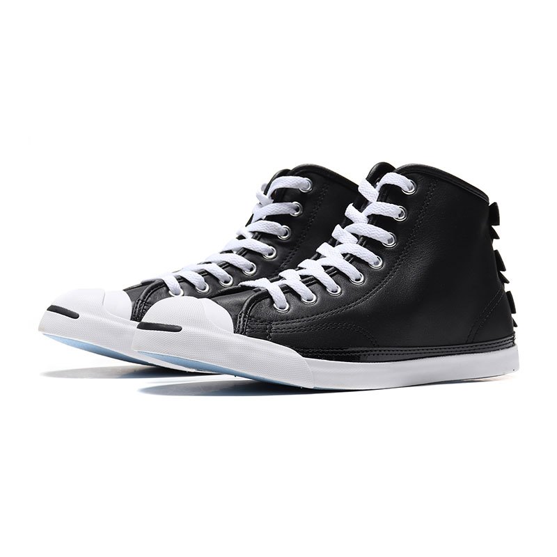 converse匡威女鞋板鞋开口笑高帮潮流皮面休闲鞋562847c562847c黑色