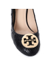 TORY BURCH/汤丽柏琦 女鞋菱格绗缝双T标志坡跟高跟鞋 33136