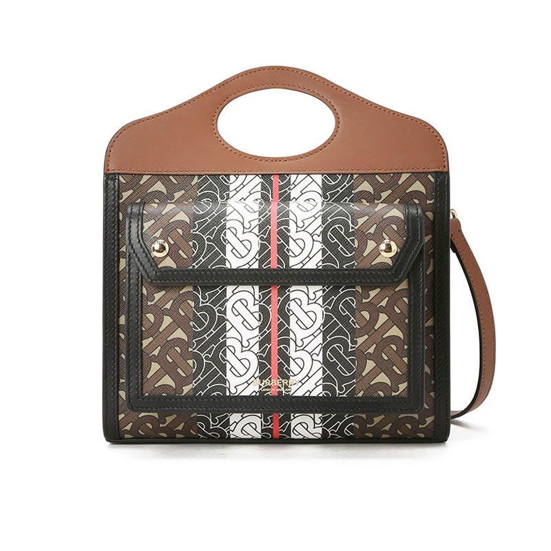 BURBERRY 博柏利 Pocket 单肩包 斜挎包 手提包 通勤手拎迷你 TB标识TB LOGO织物8019365图片