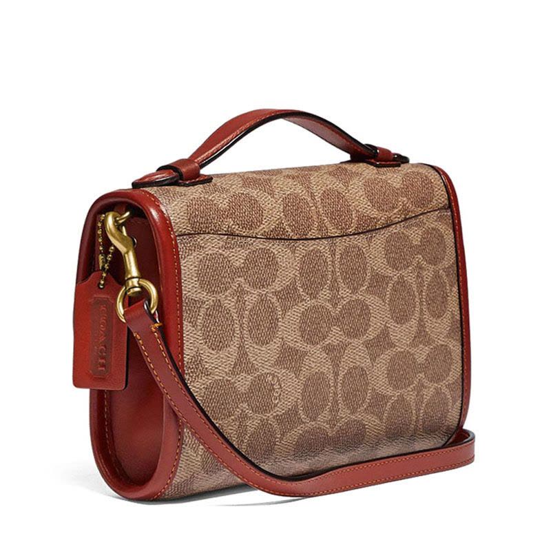 COACH 蔻驰 KIP 口盖包 椭圆扣 织物拼皮 C4204 预售图片