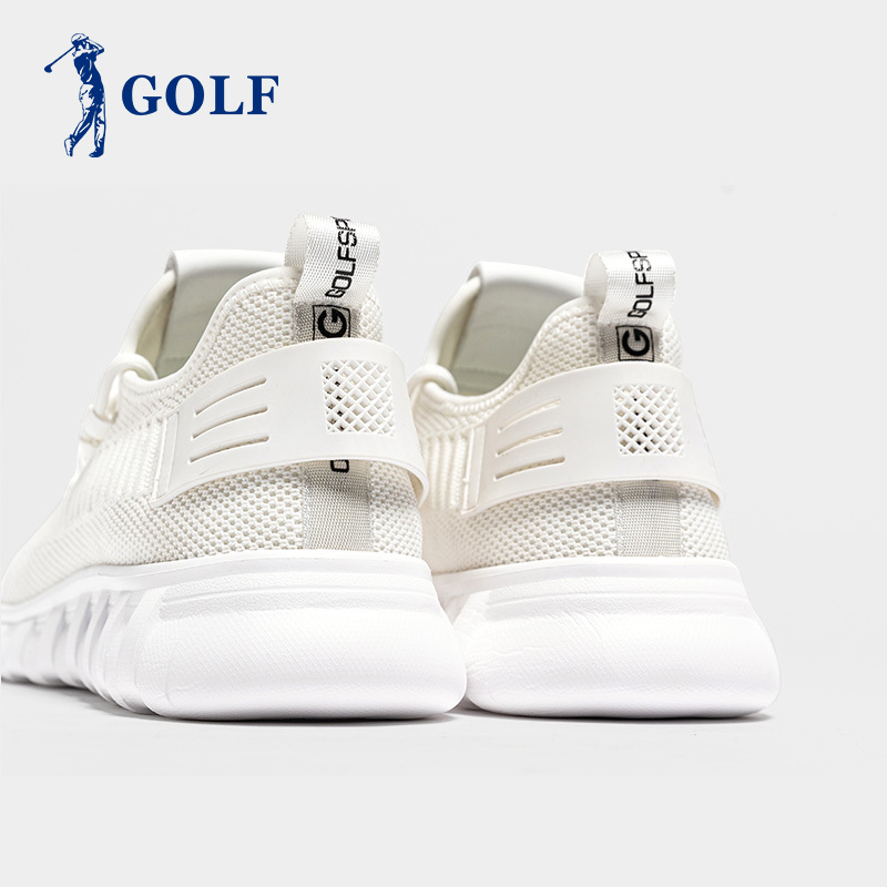 高尔夫/GOLF男鞋2020春季新款跑步鞋飞织网面运动鞋韩版潮流百搭小白鞋男