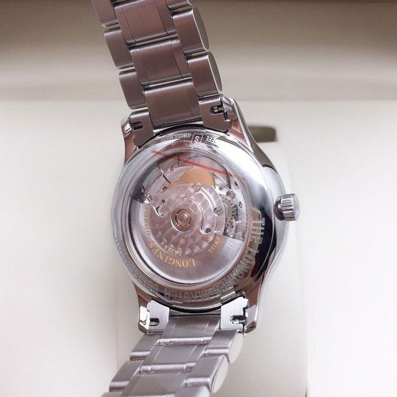 【预售款】浪琴(LONGINES)瑞士进口名匠系列时尚钢带腕表自动机械表男L2.631.4.70.6