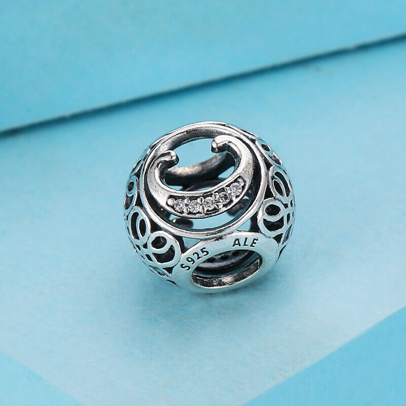 PANDORA潘多拉 复古字母C 925银 串饰-791847CZ